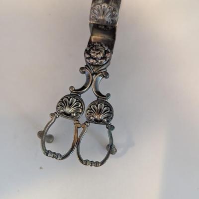 Antique Silver Plate Candle Snuffer Wick Trimmer #20 (DR)