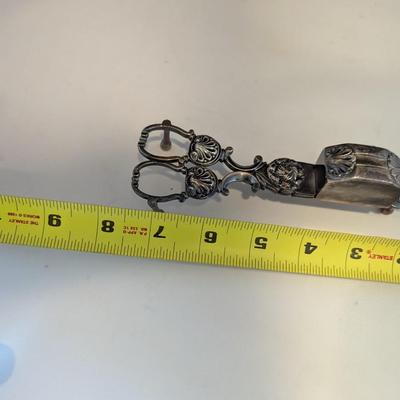 Antique Silver Plate Candle Snuffer Wick Trimmer #20 (DR)