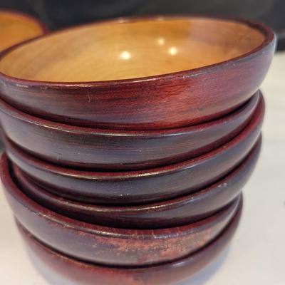 Vintage Wooden Salad Bowl Set (DR)