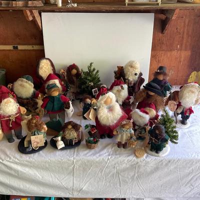 G1105 Large Lot of Lizzie High Handcrafted Christmas Dolls