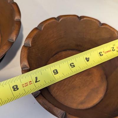 Scalloped Wood Bowls (DR)
