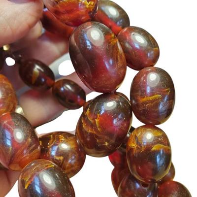 Sale Photo Thumbnail #15: Baltic Amber Smooth oval neckalce 