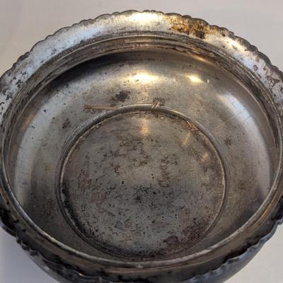 Stylish Antique Butter Dishes 1 - Aurora Silver Plate Butter Server 0293 (DR)
