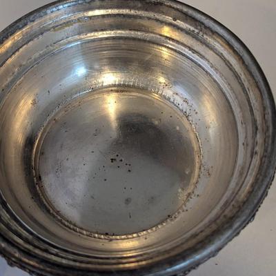 Stylish Antique Butter Dishes 1 - Aurora Silver Plate Butter Server 0293 (DR)