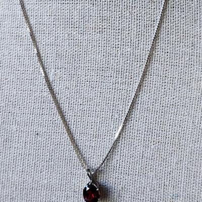 Oval Rubellite Tourmaline Pendant