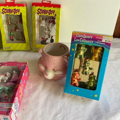 G1119 Lot of Cartoon Network, Carebears, My Little Pony Miniature Ornaments