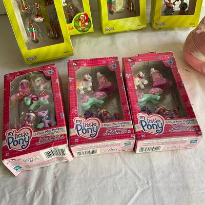 G1119 Lot of Cartoon Network, Carebears, My Little Pony Miniature Ornaments