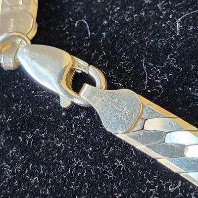 Sterling earrings and chain necklace