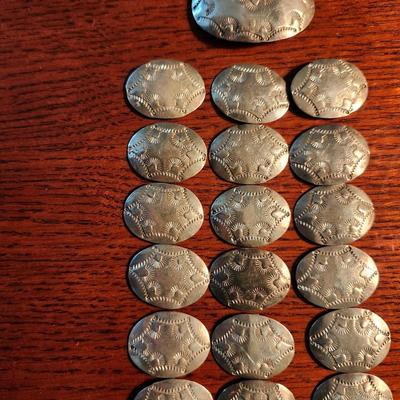 Sterling Conchos by Ben Yazzie