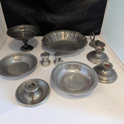 Woodbury Pewterers Flagg & Homan Newburyport Pewter Towle Raimond Italy Pewter Pieces #26 (DR)