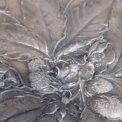 Sterling Silver Rimmed Crystal Starburst Coasters Various Silver Plated & Inscribed 1854 Mooney 1904 Trinket Dish & Bowls &...