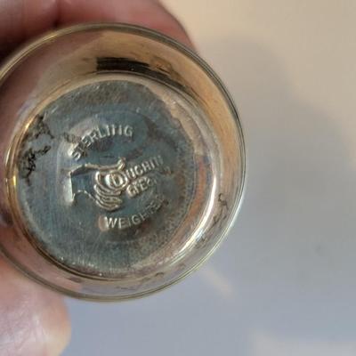 Duchin Sterling Weighted Salt & Pepper Shakers With Glass Insert #28 (DR)