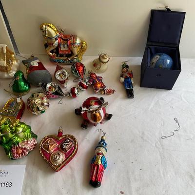 G1163 Lot of Glass Figural Ornaments