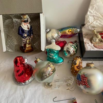 G1163 Lot of Glass Figural Ornaments