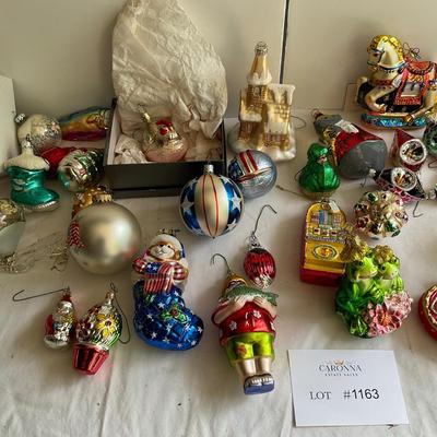 G1163 Lot of Glass Figural Ornaments