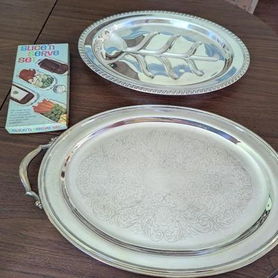 Silver Plated Serving Trays (DR)