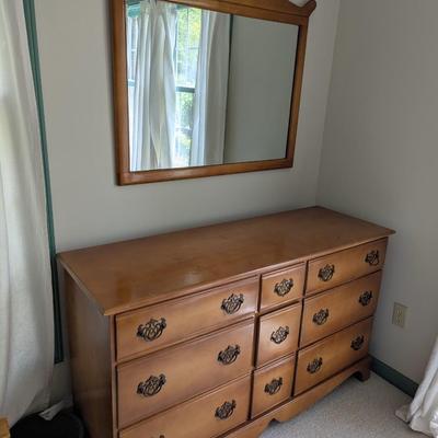 9 Drawer Dresser With Wall Mirror (BR3)