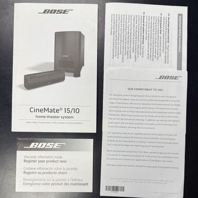 BOSE CineMate 10 Digital Home Theater Speaker System With Remote Control