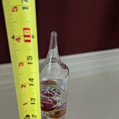 Approx 16" Tall Galileo Glass Thermometer (DD)