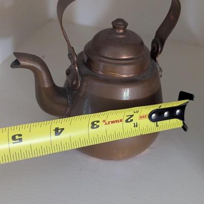 Coppercraft Guild Copper Teapot Chocolate Coffee Tea Pot Brass Taunton Mass. (DD)