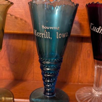 Antique Souvenir Wine/Champagne Glasses (DD)
