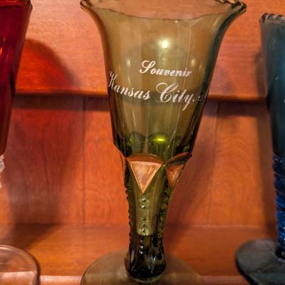 Antique Souvenir Wine/Champagne Glasses (DD)