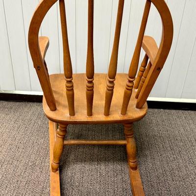 Child's Wood Rocking Chair