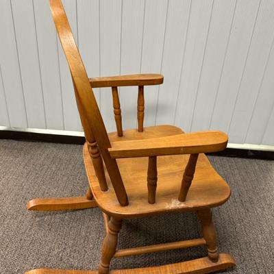 Child's Wood Rocking Chair