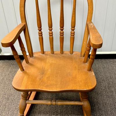 Child's Wood Rocking Chair