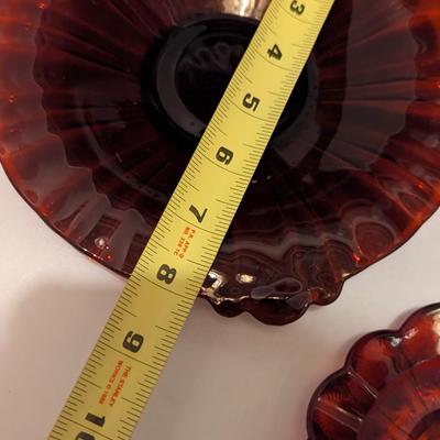 Ruby Red Antique Dishes (B)