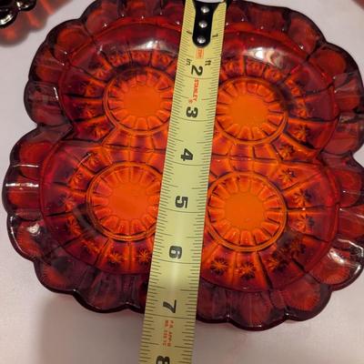 Ruby Red Antique Dishes (B)
