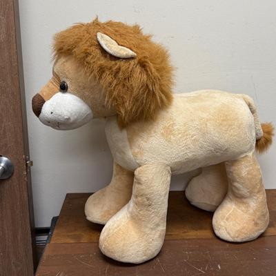 Large Standing Male Lion 23 Inches Tall Plush Toy Stuffed Animal by Costco