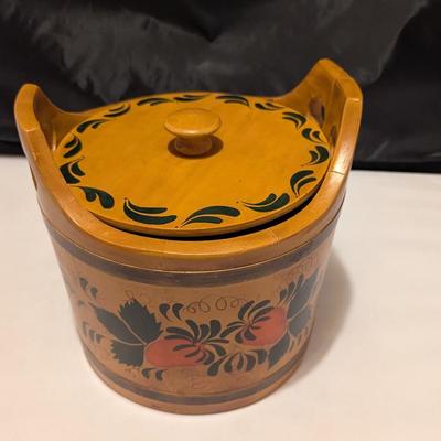 Decorative Spaulding & Frost Wooden Bucket (B)