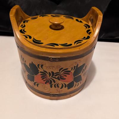 Decorative Spaulding & Frost Wooden Bucket (B)