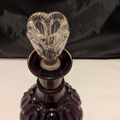 Purple Decanter With Crystal Stopper (B)