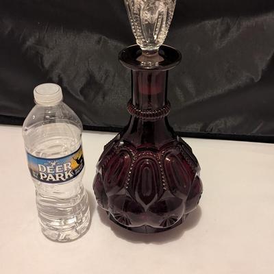 Purple Decanter With Crystal Stopper (B)