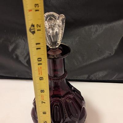 Purple Decanter With Crystal Stopper (B)