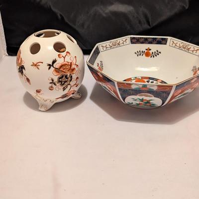 Andrea By Sadek Bowl Coalport Hong Kong China Flower Arranger (B)