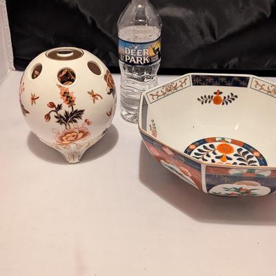 Andrea By Sadek Bowl Coalport Hong Kong China Flower Arranger (B)