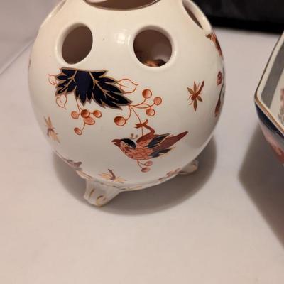 Andrea By Sadek Bowl Coalport Hong Kong China Flower Arranger (B)