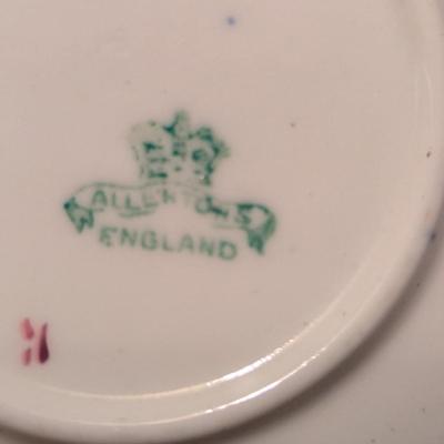 Hand Painted Gold Imari Bowl & English Plate (B)