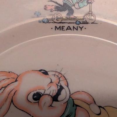 Santone Warwick China 1946 Oswald Plate Bastine Pottery Salt Glazed Stoneware Plate (B)