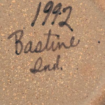Santone Warwick China 1946 Oswald Plate Bastine Pottery Salt Glazed Stoneware Plate (B)