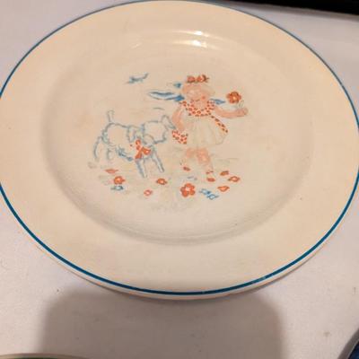 Santone Warwick China 1946 Oswald Plate Bastine Pottery Salt Glazed Stoneware Plate (B)