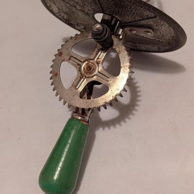 Green Handled Vintage Hand Mixer Vintage Junior Express Espresso Coffee Maker Stove Top Made In Italy (B)