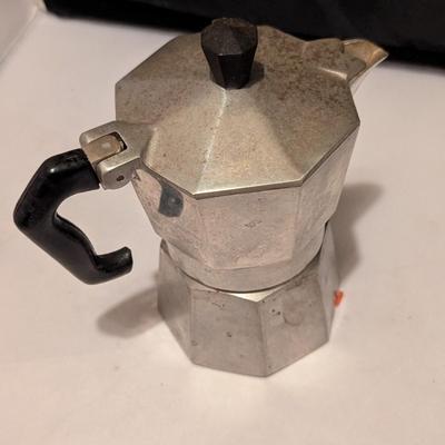 Green Handled Vintage Hand Mixer Vintage Junior Express Espresso Coffee Maker Stove Top Made In Italy (B)