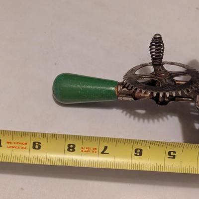 Green Handled Vintage Hand Mixer Vintage Junior Express Espresso Coffee Maker Stove Top Made In Italy (B)