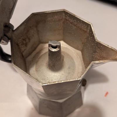 Green Handled Vintage Hand Mixer Vintage Junior Express Espresso Coffee Maker Stove Top Made In Italy (B)