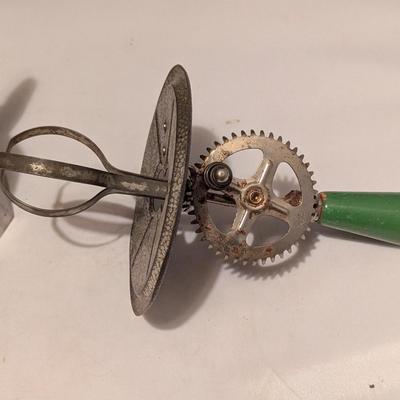 Green Handled Vintage Hand Mixer Vintage Junior Express Espresso Coffee Maker Stove Top Made In Italy (B)