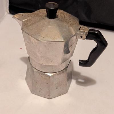 Green Handled Vintage Hand Mixer Vintage Junior Express Espresso Coffee Maker Stove Top Made In Italy (B)